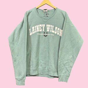 Laney Wilson Whirlwind World Tour Country Crewneck Sweater L